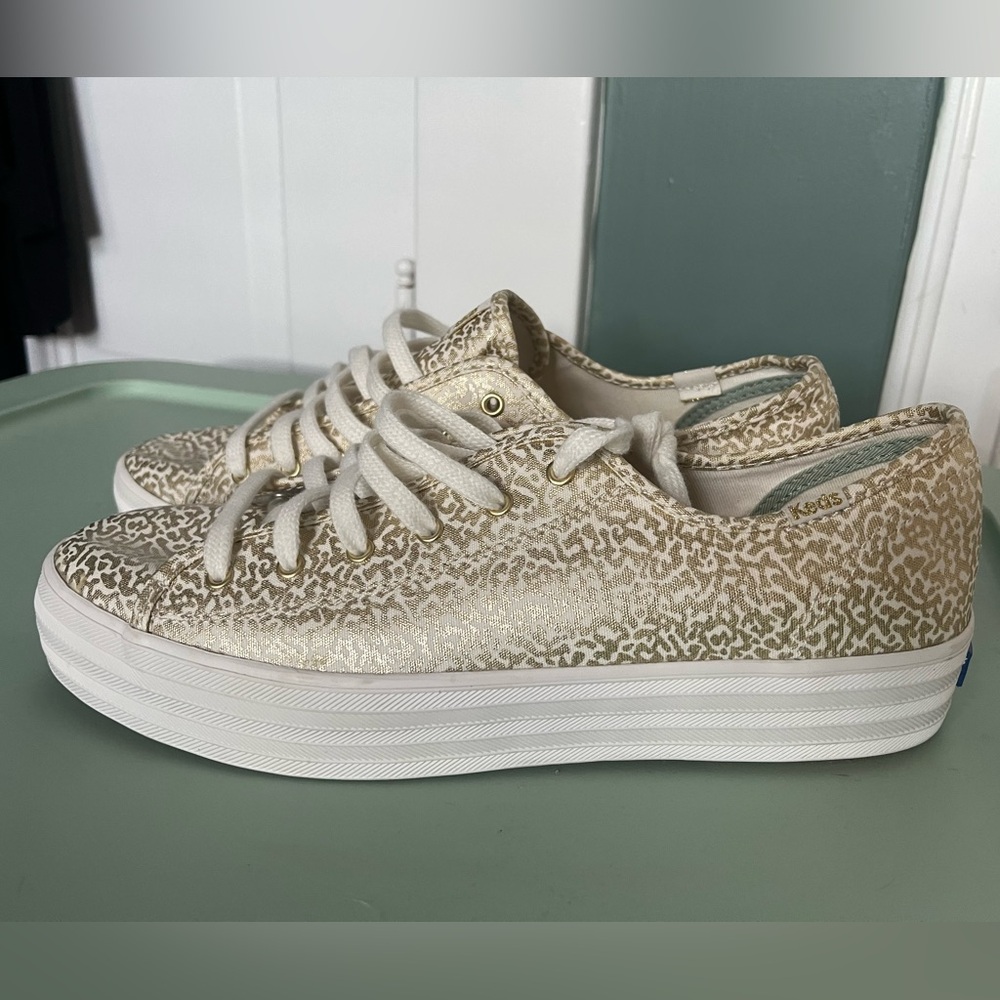 Keds Triple Kick Platform, gold, women’s 10